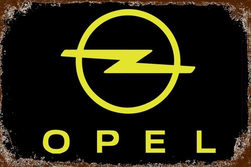 Blechschild opel 20 cm - blechschild, x