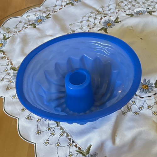 Silikon gugelhupfform blau - silikon, 24