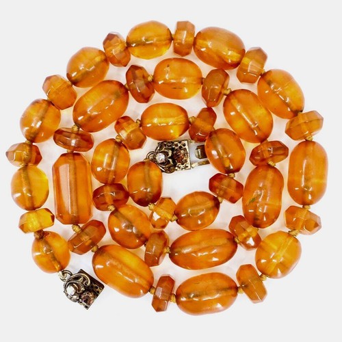Antik bernstein collier kette - bernstein,