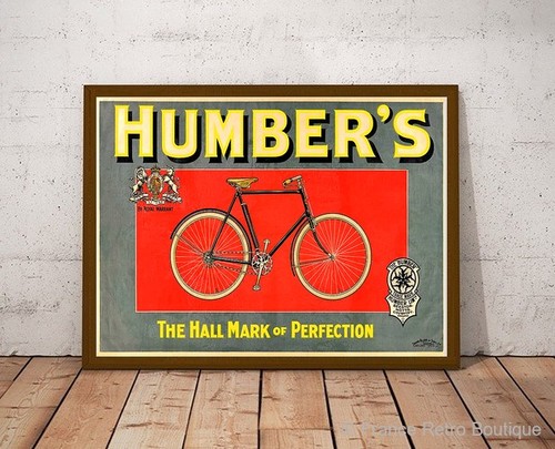 Humber vintage werbefahrrad - humber's,