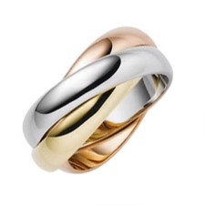 Ring 3x4 5mm 585 gold - ring, 3x4,5mm