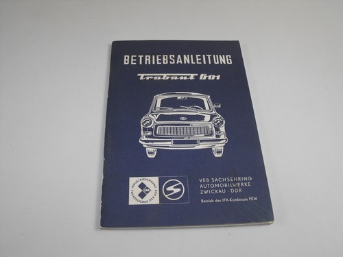 Betriebsanleitung trabant 601 - betriebsanleitung,