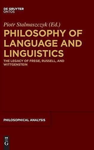 Philosophy language and - of,