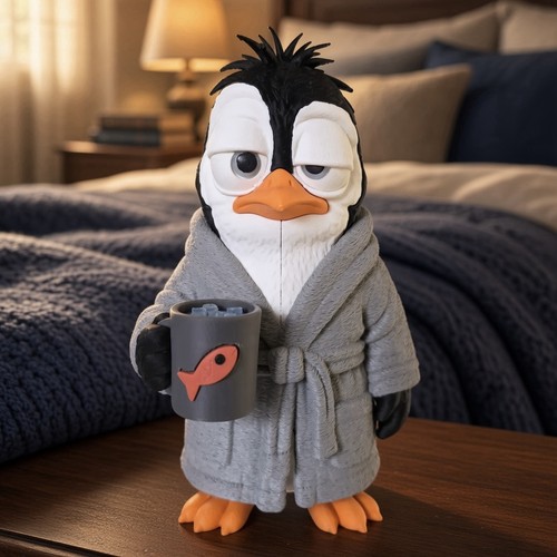 Frecher grumpy pinguin - grumpy,