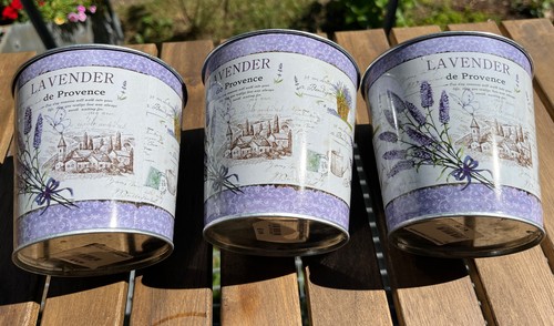 Metalltopf deko lavendel - metalltopf,