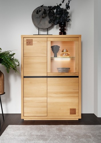 Highboard vitrine 103x148cm - highboard,