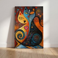 Abstrakte Katzekunst