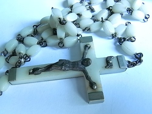 Antik rosenkranz kreuz - ,