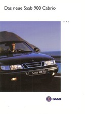 SAAB 900 CABRIOLET Cabrio Prospekt Brochure Hochglanz 1994 4