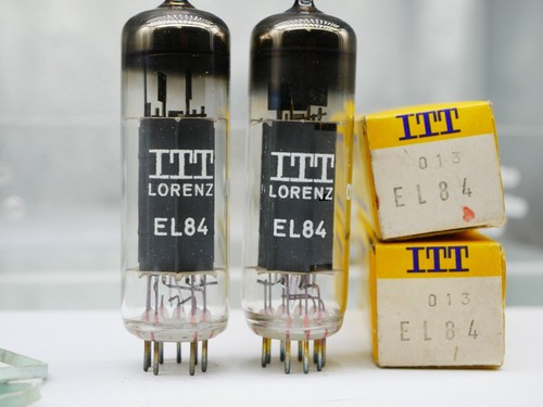 Matched pair el84 itt lorenz - pair,