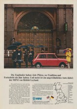 Leyland Mini - Reklame Werbeanzeige Original-Werbung 1973