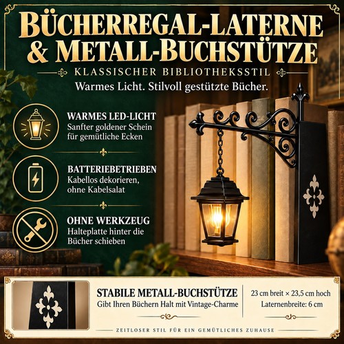 Bücherregal lampe led vintage - bücherregal,