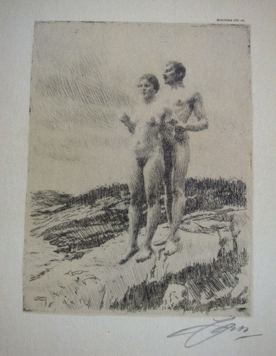 Lithographie signiert anders - signiert,