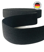 Polstergurt elastisch, 3-fach Gummi, Breite:50 mm, Farbe:Schwarz, 5/10/25/50m