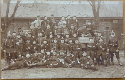 Soldaten gruppenaufnahme - ak,