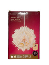 LED Stern zum Hängen aus Papier – Ø 40 cm – Warmweiß – Für Innen