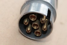 NEU KFZ-Stecker Made in Germany 7-polig Metall Anhänger Wohnwagen PKW *NOS*