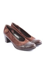 GIXUS High Heels Damen Pumps Gr. DE 38 braun Casual-Look