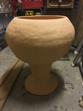 Trommel, Djembe aus Ton Handarbeit mit Trommelfell