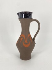 *UDO MERTZDORF STUDIOKERAMIK KRUG VASE MATT BRAUN TERRACOTTA 26CM
