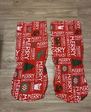 2 Stuhl Hussen rot Weihnachten