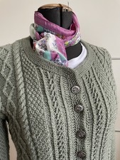Strickjacke s salbeigrün - strickjacke,