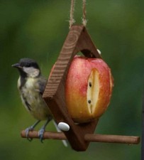 Bamboo bird feeder - bamboo,
