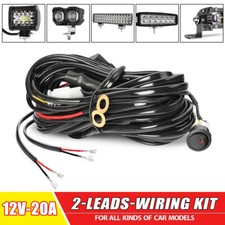 12V 40A LED Arbeits für 2 Leads Nebelscheinwerfer Kabelbaum Relais mit Schalter