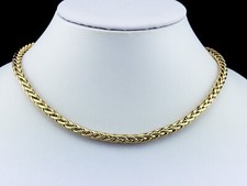 Halskette Collier Zopf 585