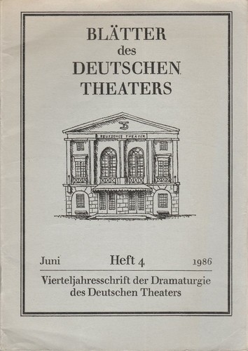 Programmheft blätter des - blÄtter,