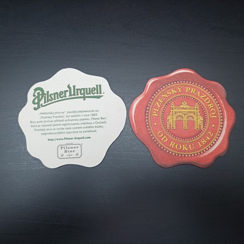 Pilsner urquell bierdeckel - pilsner,