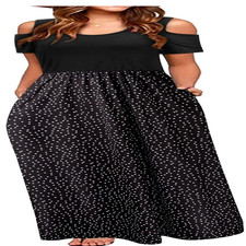 Sommerkleid Damen Lang Kurzarm