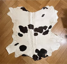 Echtes Kalb Rinderfell ca. 1qm schwarz-weiß gefleckt unbenutzt naturbelassen
