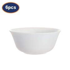 Luminarc Suppenschüssel weiß Hartglas 12 cm Müsli Snack Servierschale 6er Set