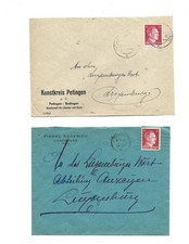 2 Briefe Luxemburg Besetzung 2