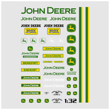 Waterslide Decal 1:32 - Traktoren Deere Landmaschinen Landwirt - Modellbahn