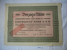 1000 Mark Share Farbenwerke