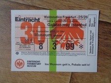 2025/26 Souvenir Ticket Eintracht Frankfurt Galatasaray UEFA CL
