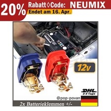Batterieklemmen polklemmen - 2x,