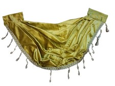 Volant Vorhang Schabracke Gold