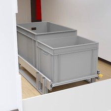 Heckauszug Doppelboden, Länge 90cm beliebige Breite, Schwerlastauszug Camper Van