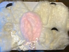 5-tlg. Braut Kunstfell