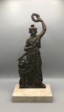 Alte Große Bronze Bavaria Statue München Skulptur auf Sockel Figur Alt 1997