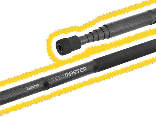 Carbon kescherstab - carbon,