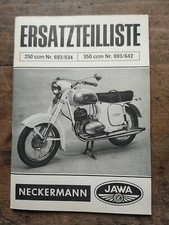9.5 JAWA Neckermann  Ersatzteilliste 693/634 250 693/642 350 Twin Parts List