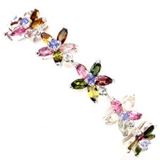 Turmalin Tansanit Armband 925