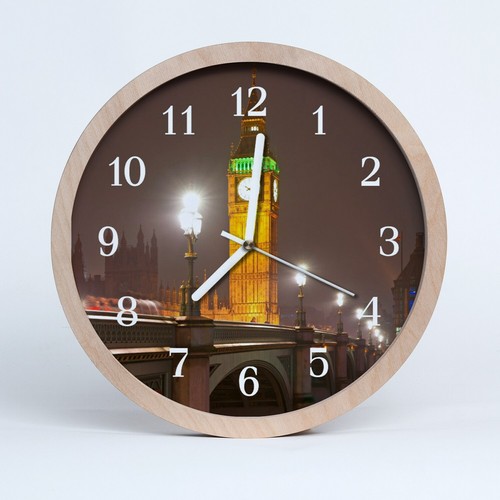 Tulup holzuhr 30fi wanduhr - holzuhr,