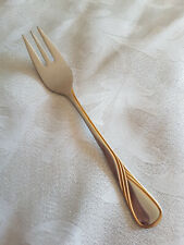 Besteck Einzelteil - Carl Schmidt Solingen - bicolor - Kuchengabel - 15 cm