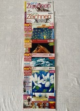 6- Zeitschrift Mein Kreativ Atelier Malen Zeichnen Nr.4,5,41,43,44,45,/2011-2013