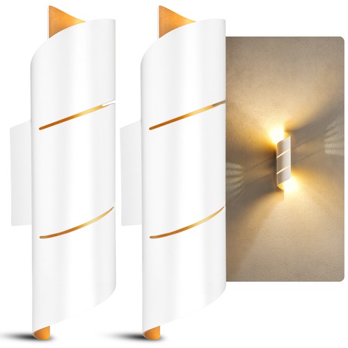 Vyra line wandleuchte - 2x, weiß